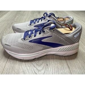 Brooks Adrenaline GTS 22 Shoe Women 8 Gray Running‎ Athletic Sneaker Train Sport